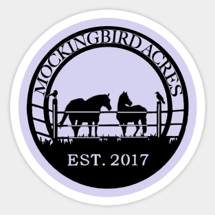 Mockingbird Acres Farm Logo Sticker